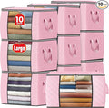 90L Clothes Storage, Foldable Thick Fabric Blanket Storage Bags | Foldable Containers with Zippers,Window and Handles for Organizing Bedroom, Closet, Comforter, Bedding,Dorm essentials by Fabtotes