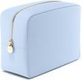 Embla Large Makeup Bag and Waterproof Nylon Travel Toiletry Bag, Large Capacity Cosmetic Zipper Pouch, Blue by Embla
