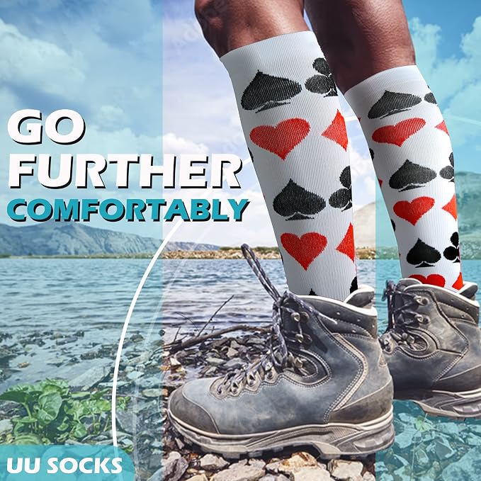 Medical Compression Socks for Women and Men 3 Pairs 20-30 mmHg Knee High Christmas Compression Stockings Circulation Best for Running Athletic Nurses - Image 3