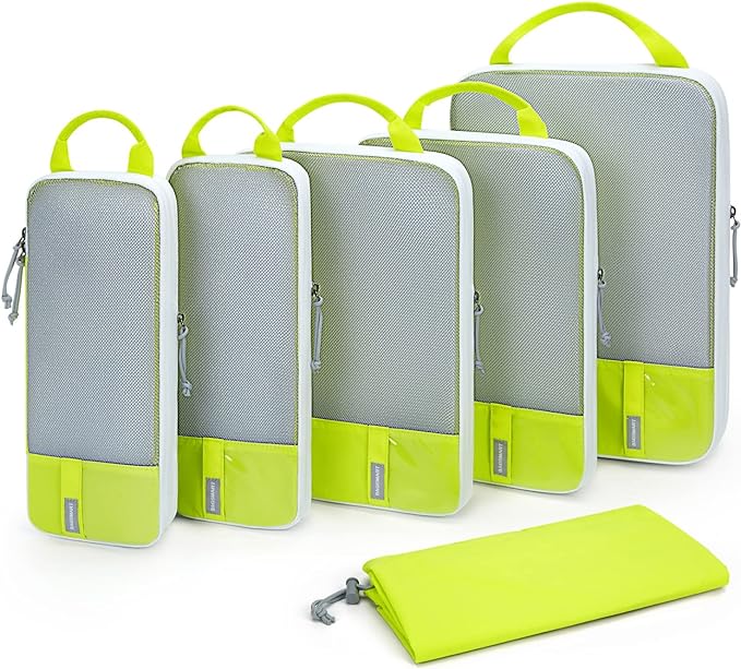 BAGSMART Compression Packing Cubes for Travel Essentials | 14 Set /6 Set /4 Set/2 Set, Lightweight, Durable by BAGSMART