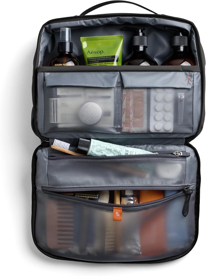 Bellroy Hanging Toiletry Kit Plus 8L, Travel Toiletry Bag - Black | 8L travel hanging toiletry bag for your toiletries and essentials - Image 4