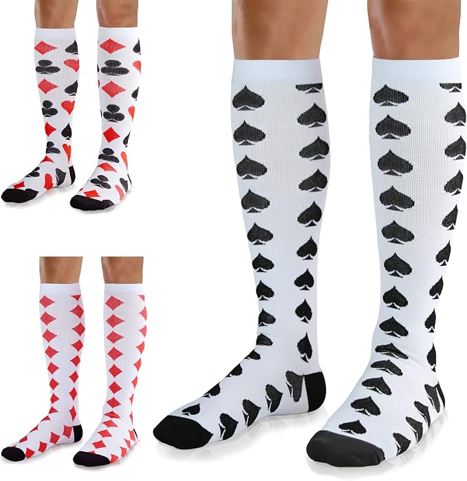 Medical Compression Socks for Women and Men 3 Pairs 20-30 mmHg Knee High Christmas Compression Stockings Circulation Best for Running Athletic Nurses by UUSOCKS