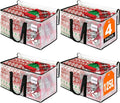 RoomHacks Moving Bags, Heavy Duty Large Storage Bags, 125L, 4 Pack, Clear | Water-Resistant Packing Bags with Reinforced Handles & Dual Zippers, Foldable Storage Totes for Dorm Move & Home Organization by RoomHacks