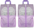 Shoe Bags For Travel, Used As For Storage or Shoe Travel Bag, Space Saving When Travelling With This Travel Shoe Bags For Packing, Sneaker Bag. (Light Purple, 2 Pack, Large) by HANOZI