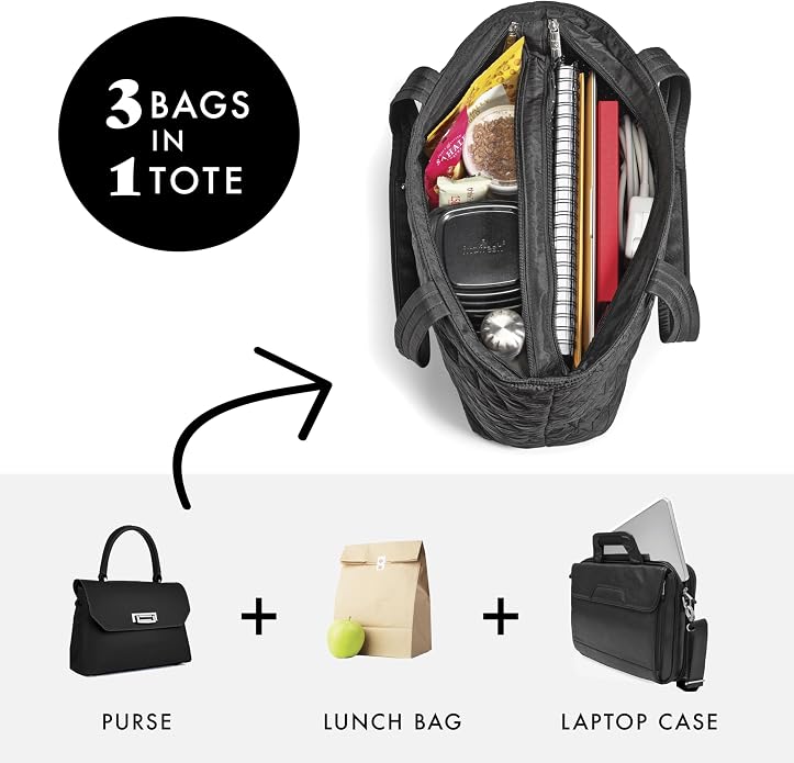 Fit & Fresh 2-in-1 Insulated Lunch & Travel Tote - Image 3
