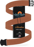 Unisex Adventure Stretch Belt, 1.30" Width, Non Slip, Travel Friendly Buckle. Designed in USA. by ONE-BELT