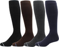 Dr. Motion 4 Pairs Men's Athletic Traveler Graduated Compression Knee High Socks by Dr.+Motion