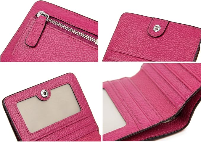 Small Leather Wallet for Women, Ladies Credit Card Holder RFID Blocking Women's Mini Bifold Pocket Purse - Image 7