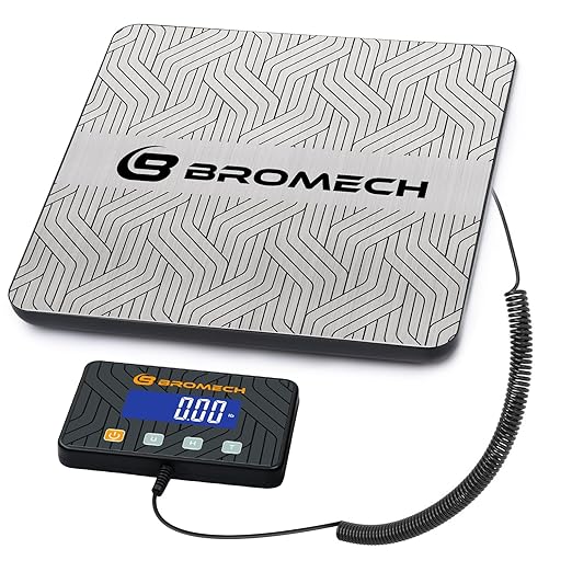 440lb Shipping Scale Heavy Duty Postal Scale with Separate Display | Type-C Charging, Hold & Tare | Avoid Overpaying Postage for USPS, UPS, FedEx | Small Business & Warehouse by BROMECH