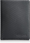 Polare Luxury RFID Blocking Leather Passport Holder Travel Wallet For Men and Women (Carbon Black) by polareoriginal
