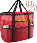 SRISE Mesh Beach Bag - Large Beach Tote Bag for Family Beach Bag for Toys & Vacation Essentials by SRISE