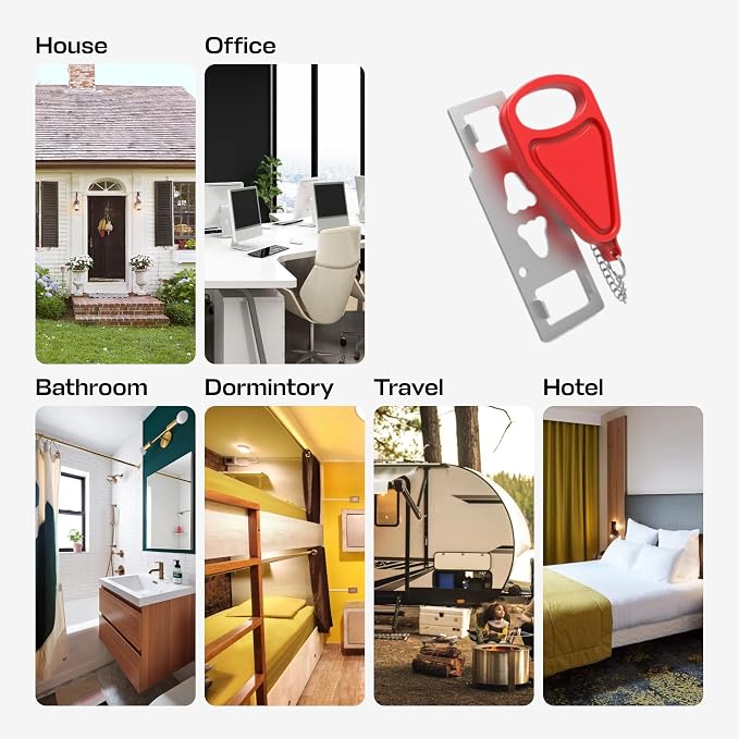 Portable Door Lock for Enhanced Security – Easy-to-Use, Travel-Friendly Device to Secure Doors Anywhere. Ideal for Hotels, Apartments, and Rentals for Added Peace of Mind - Image 7
