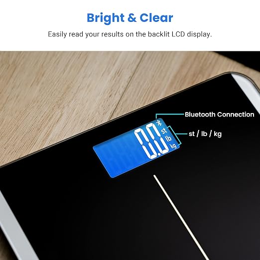Etekcity Smart Digital Bathroom Scale for Body Weight and BMI, Black | 400 lbs Capacity, Bluetooth VeSync APP Connection, Accurate to 0.1lb/0.05kg, Rounded Corner Design - Image 8