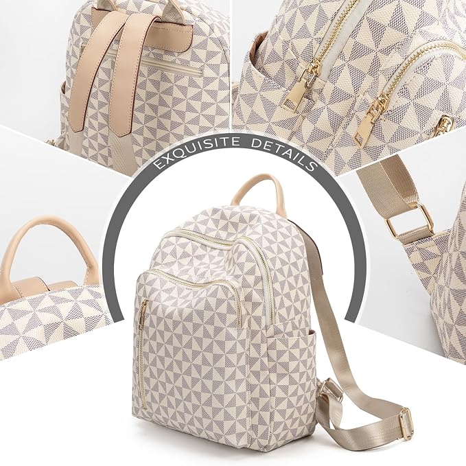 Womens Backpack Purse Leather Anti-theft Large Fashion Designer Travel Backpack Bag Men's Backpack Shoulder Bags - Image 4