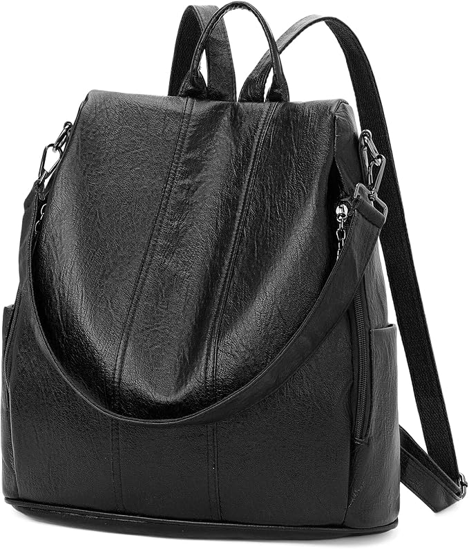 GAEKEAO Women Backpack Purse PU Leather Anti-theft Casual Shoulder Bag Convertible Large Satchel Bags for Travel Casual Work by GAEKEAO