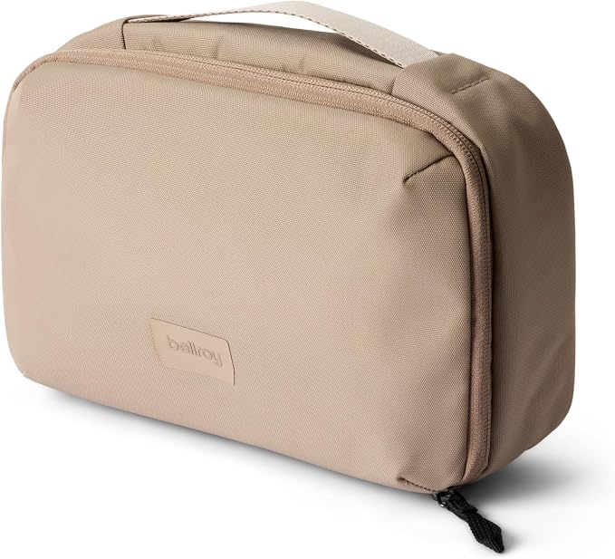 Bellroy Hanging Toiletry Kit 3L, Travel Toiletry Bag - Stone | 3L hanging toiletry bag for men and women, designed for travel by Unknown