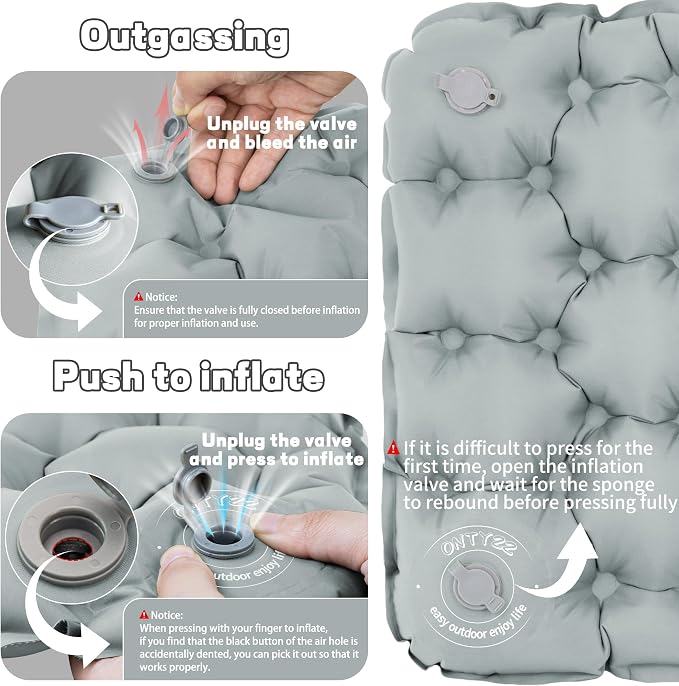 Inflatable Seat Cushion Lightweight Airplane Seat Cushion | Stadium Seat Travel Cushion for Climbing Hiking Office Airplane - Image 4