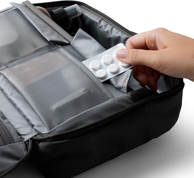Bellroy Hanging Toiletry Kit Plus 8L, Travel Toiletry Bag - Black | 8L travel hanging toiletry bag for your toiletries and essentials - Image 5
