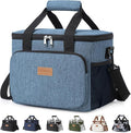 Lifewit Medium Lunch Bag, Insulated Lunch Box, Soft Cooler Cooling Tote for Adult Men Women, Light Blue 12-Can (9L) by Lifewit