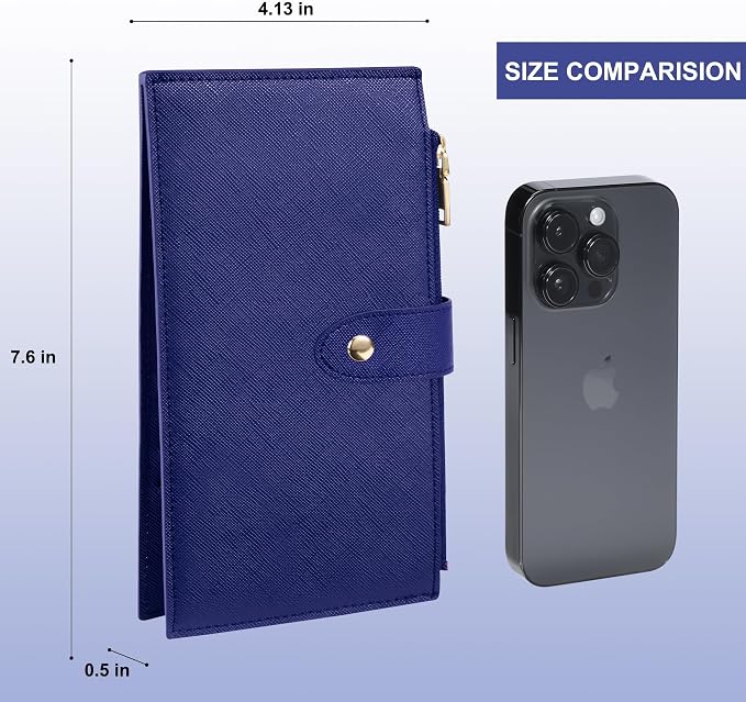 Travelambo RFID Wallet Women Large Size Bifold Multi Card Wallet Case with Zipper Pocke Credit Card Holder for Women - Image 2