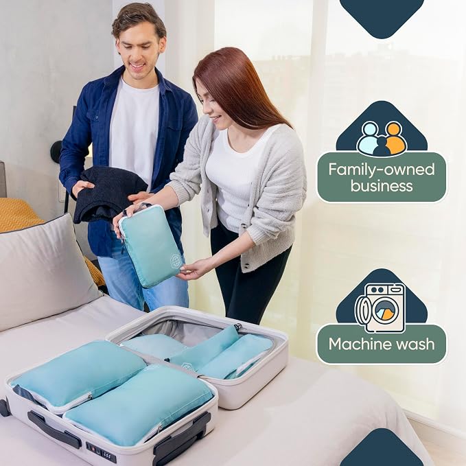 TRIPPED Travel Gear Large Compression Packing Cubes 7-Piece Set for Travel - Image 9