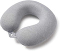 Bucky Jersey Stripe Travel Comfort, Travel Accessories, Memory Foam Neck Pillow, Gray Stripe, One Size by Bucky