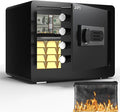 DAYI Safe Box, 1.4 Cubic Feet Home Safe with Fireproof Waterproof Bag, Security Safe Box for Money Cash Valuables, Digital Electronic Keypad, Dual Alarm System, Removable Shelf - D-35 by DAYISAFE
