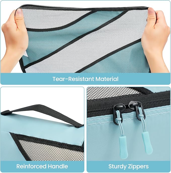 BAGAIL 6 Set Packing Cubes,Travel Luggage Packing Organizers - Image 3