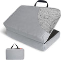 Foldable Portable Seat Cushion, 2-Inch Thick Breathable Mesh Honeycomb Cooling Pad with Washable Cover, Lightweight Travel Cushion for Office Chair, Car, Stadium, Camping, Gray, 15.5"×13" by Sojoy