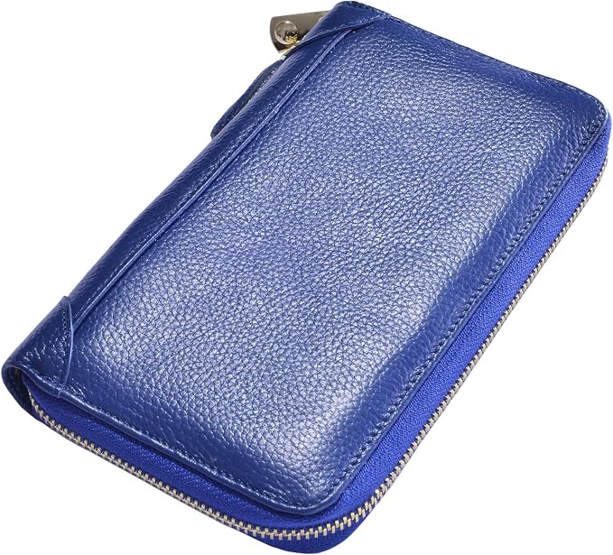 Easyoulife Credit Card Holder Wallet Womens Zipper Leather Case Purse RFID Blocking - Image 7