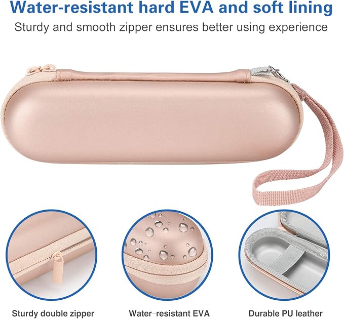 ProCase Toothbrush Travel Case for Oral-B & Sonicare -Rosegold | Fits Oral-B Pro/IO Series & Sonicare, Hard EVA Cover, Storage Bag Holder with Mesh Pocket - Image 5