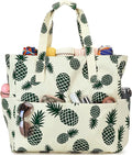 LEDAOU Large Beach Bag for Women, Waterproof Sandproof Tote Bag with Zipper | 36L Pool and Swim bag with Zipper, Wet/Dry pocket and 7 Pockets for Beach Days, Cruises, Vacations and Family travel by LEDAOU