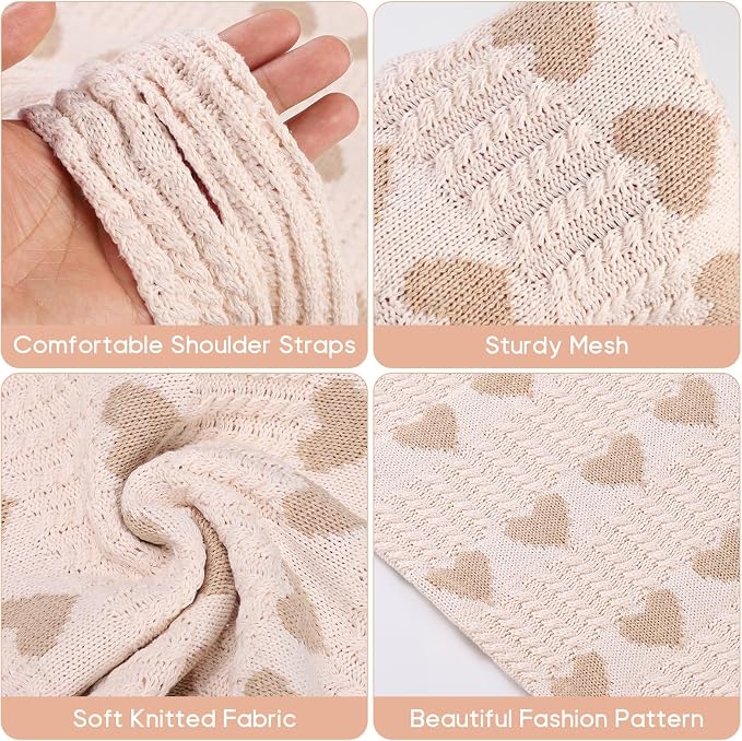 Sightor Crochet Tote Bag, Mesh Beach Bag Knit Summer Hobo Bag for Women | Beach Tote bag Vacation Outfits Aesthetic Boho Bag - Image 4