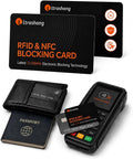 Safe RFID Blocking Card: 24/7 Credit Card Protection for Travel in Crowds | 3-Second Tap-to-Pay Self-Tested - Blocks up to 99% Contactless Skimming Risk for Overseas Vacations & Business Trips - 2Pack by Ultrashang