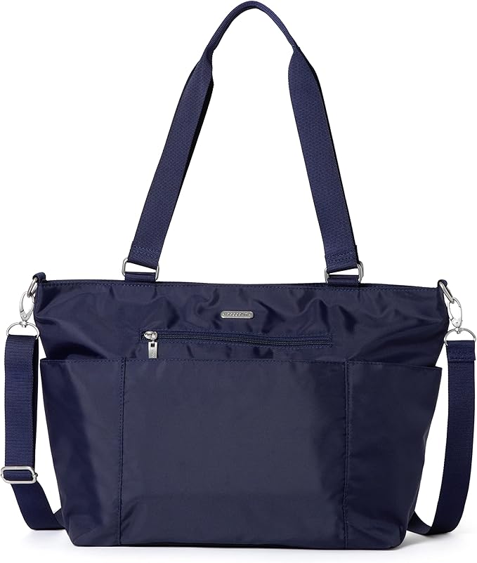 Baggallini Essential Laptop Tote - Work Tote Bag with Laptop Sleeve - Lightweight Travel Crossbody Shoulder Bag for Women by baggallini