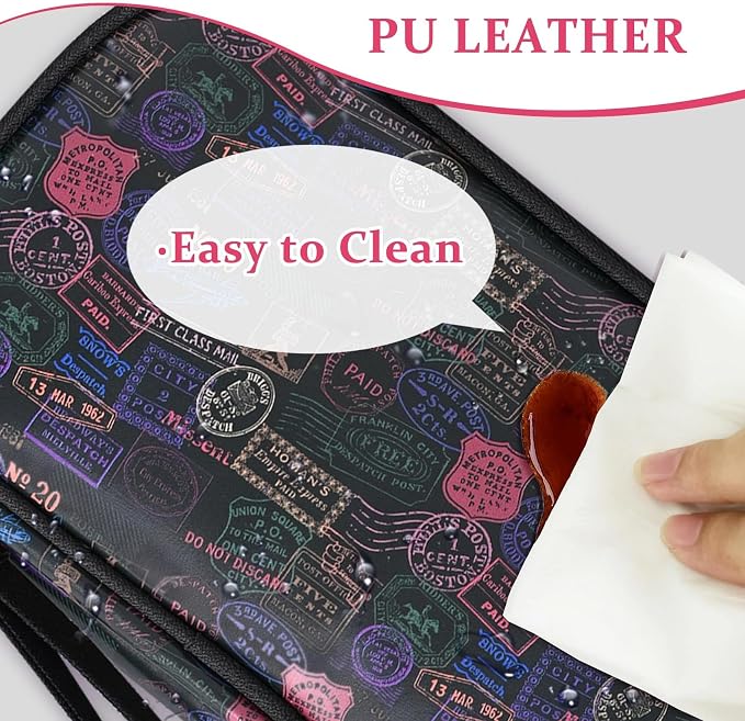 COSHAYSOO Unique Useful Travel Birthday Gifts for Women Travelers, Electronics Cord Cable Organizer Bag Case Tech Pouch Traveling Vacation Cruise Airplane Gadgets Essentials Organization, Vintage - Image 3
