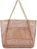 Beach Bag with Mini Pocket, Large Foldable Mesh Tote for Women, Lightweight & Travel Bag for Vacation & Outdoor by Unknown