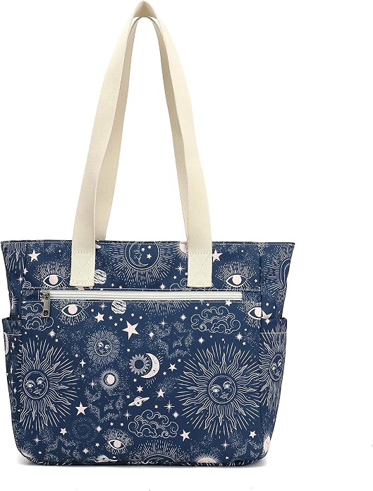 Women Tote Bag With Muti-Pockets,Lightweight Shoulder Bag,Large Capacity Handbag for Travel, Work, Gym - Image 5