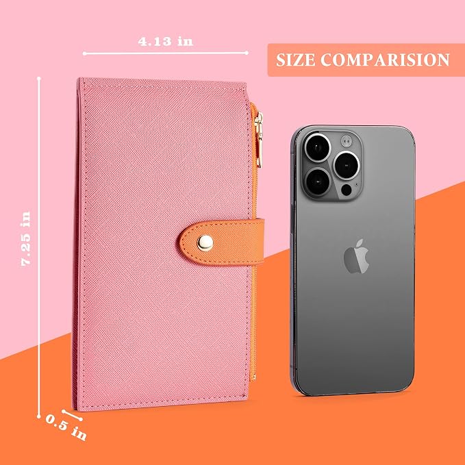 Travelambo RFID Wallet Women Bifold Multi Card Wallet Case with Zipper Pocke Credit Card Holder for Women - Image 3