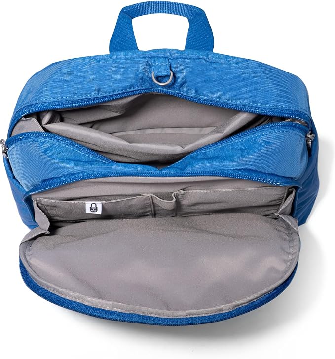 Securtex Anti-Theft Getaway Backpack - 9.4"x13"x5" Travel Safe Bag w/Locking Zippers, Slash-Resistant, RFID - Image 8