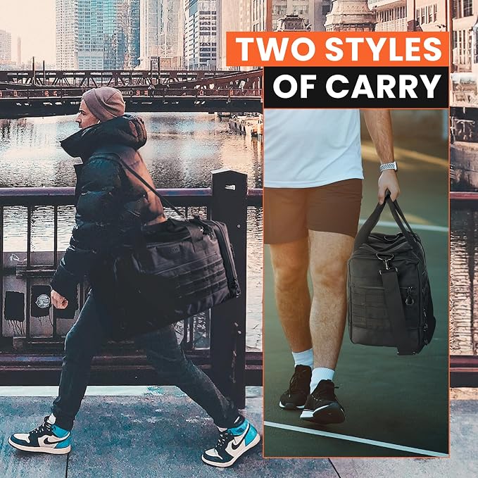 45L 22" Sports Equipment Duffle Bag with 3 Adjustable Dividers | 10 Compartments, Padded Dividers & Laptop Pocket for Soccer, Basketball, Baseball, Gym, Training, Travel & Sports Gear - Image 6