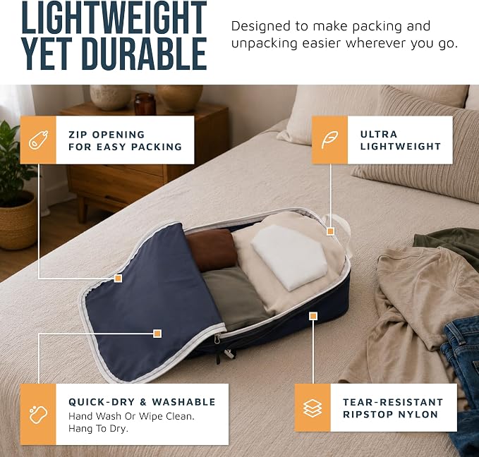 TRIPPED Travel Gear Large Compression Packing Cubes 7-Piece Set for Travel - Image 3