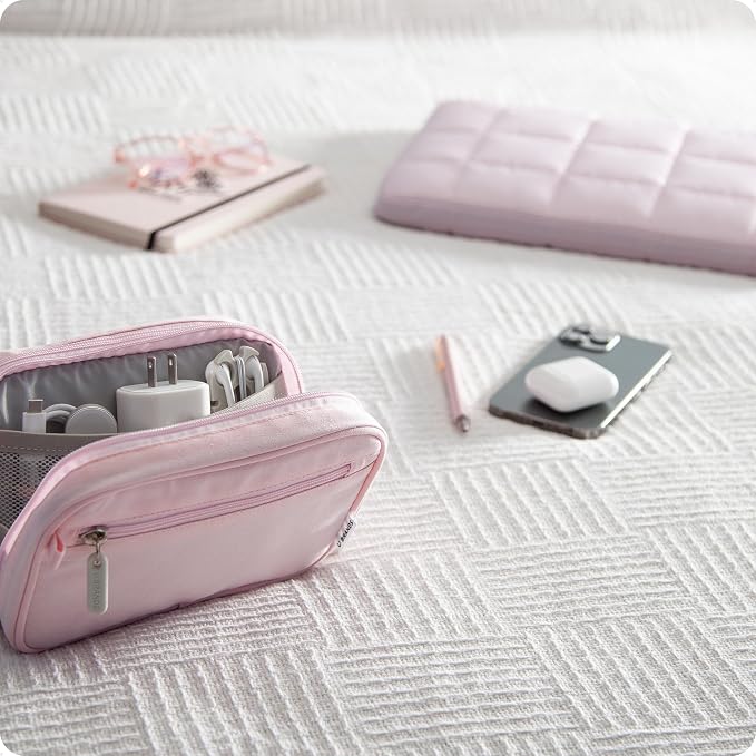 U Brands Electronics Organizer Travel Case, Cord Storage, 7.8" x 5", Pink - Image 6