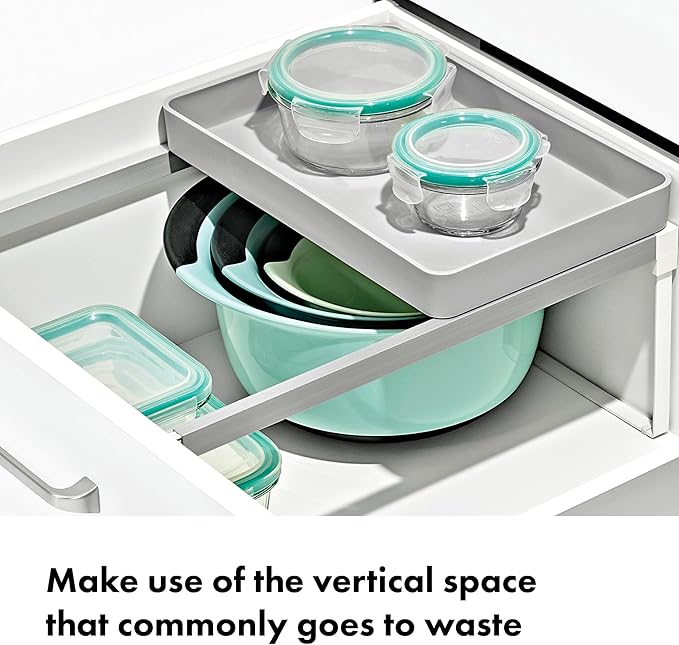 OXO Good Grips Adjustable Deep Drawer Organizer, Utensil Holder Drawer - Image 2