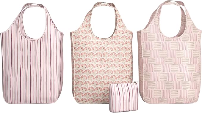 Pure Sage Reusable Grocery Bag - Stylish Shopping Bags for Groceries - Foldable Tote Bag by PureSage