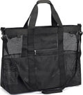 Fammart Mesh Beach Bag for Women, Large Beach Toy Pool Bag with Zipper Pocket, SandProof Cruise Essentials 2026 Family Travel by Fammart