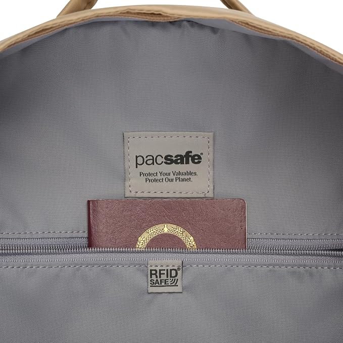Pacsafe W 10L Anti Theft Backpack, Taupe - Image 11
