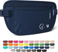 Vantamo Money Belt with RFID For Men & Women, Hidden Passport Holder for Travel, 2 Compartment Travel Fanny Pack for Women Anti Theft by Vantamo