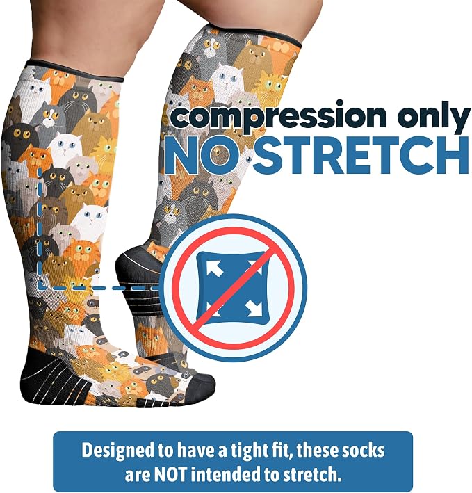 Viasox Compression Socks for Women and Men, Knee High Socks 12-15 mmhg Circulation Support for Flight, Travel, Daily - Image 2