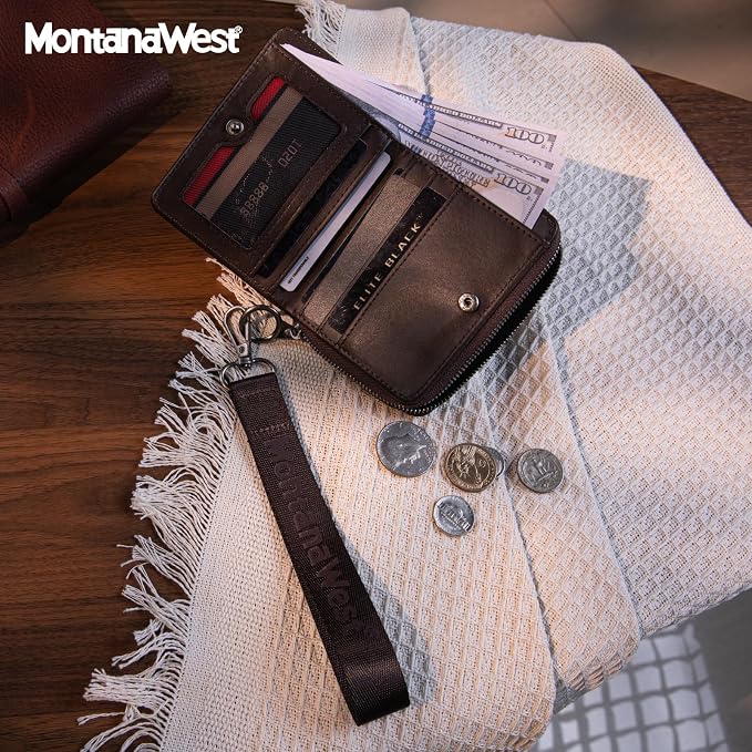 Montana West Small Wallet Woman with a Detachable Wristlet Women's Wallet with Rfid Blocking Lining Minimalist Lightweight & Easy to Carry - Image 5